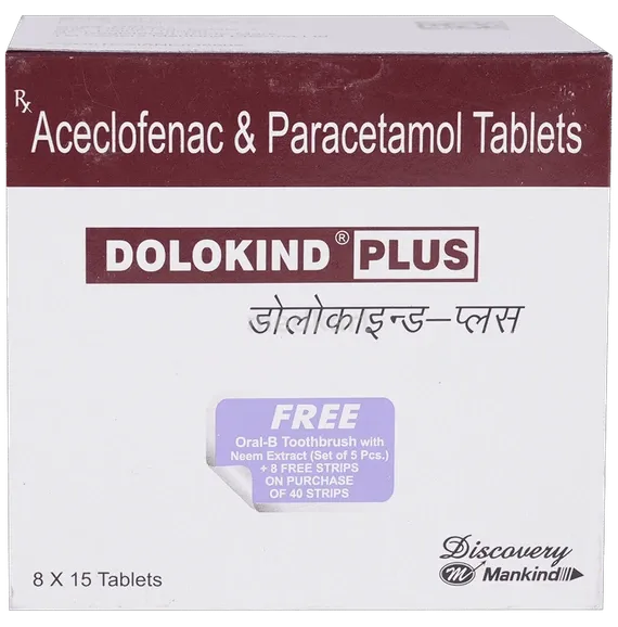 dolokind plus tablet 15's